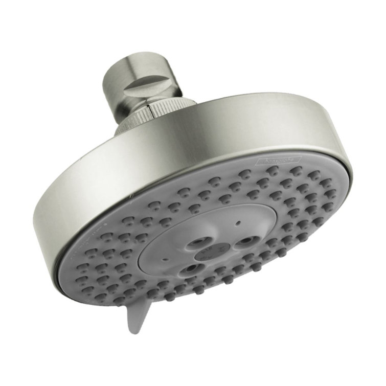 4-inch Brushed Nickel Multi-Function Wall Mounted Showerhead