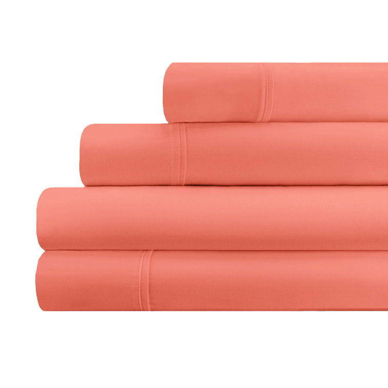 Coral Queen Egyptian Cotton Deep Pocket Sheet Set