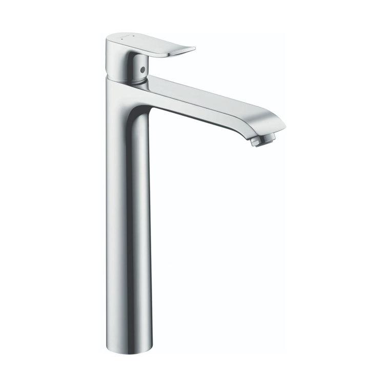 Chrome Modern Single Hole Vessel Bathroom Faucet
