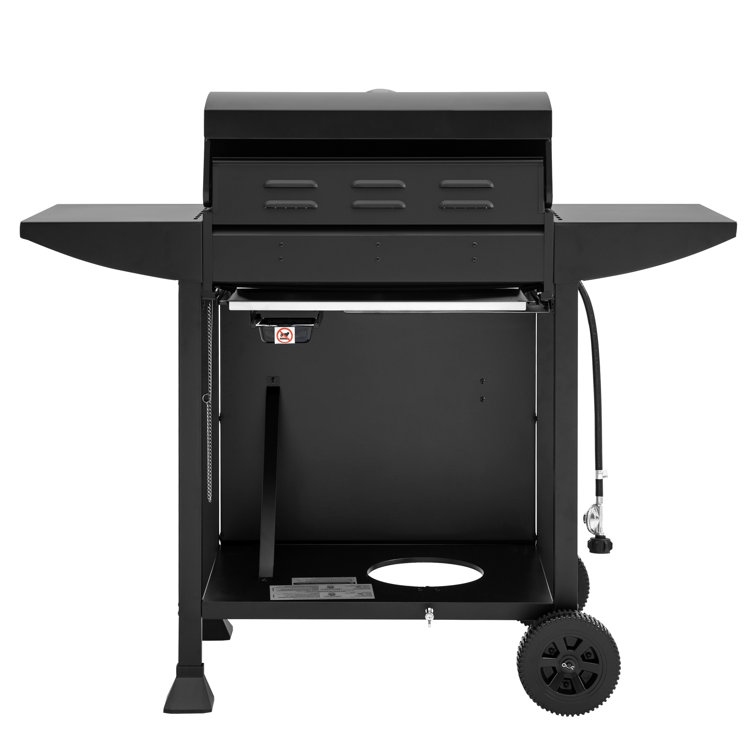 Royal Gourmet 3-Burner Black Propane Gas Grill with Stainless Steel