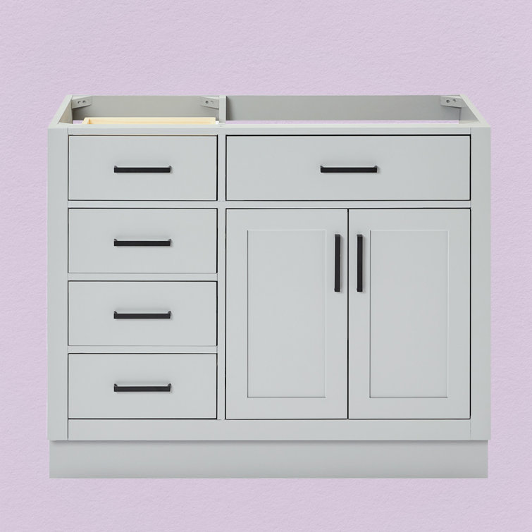 Hepburn 42'' Gray Freestanding Single Vanity Base