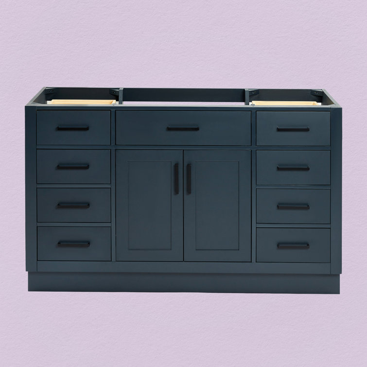 Midnight Blue 54'' Single Freestanding Bathroom Vanity Base