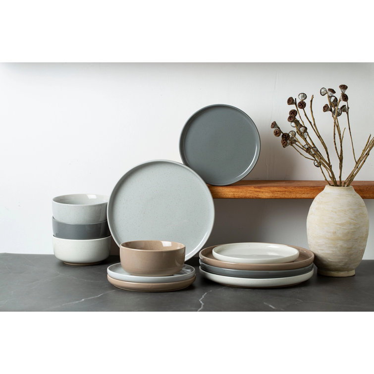 Multicolor Ceramic 24-Piece Dinnerware Set - Service for 8