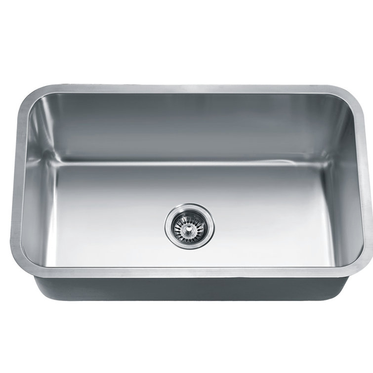 30.38'' L x 18.5'' W Stainless Steel Undermount Single Bowl Kitchen Sink
