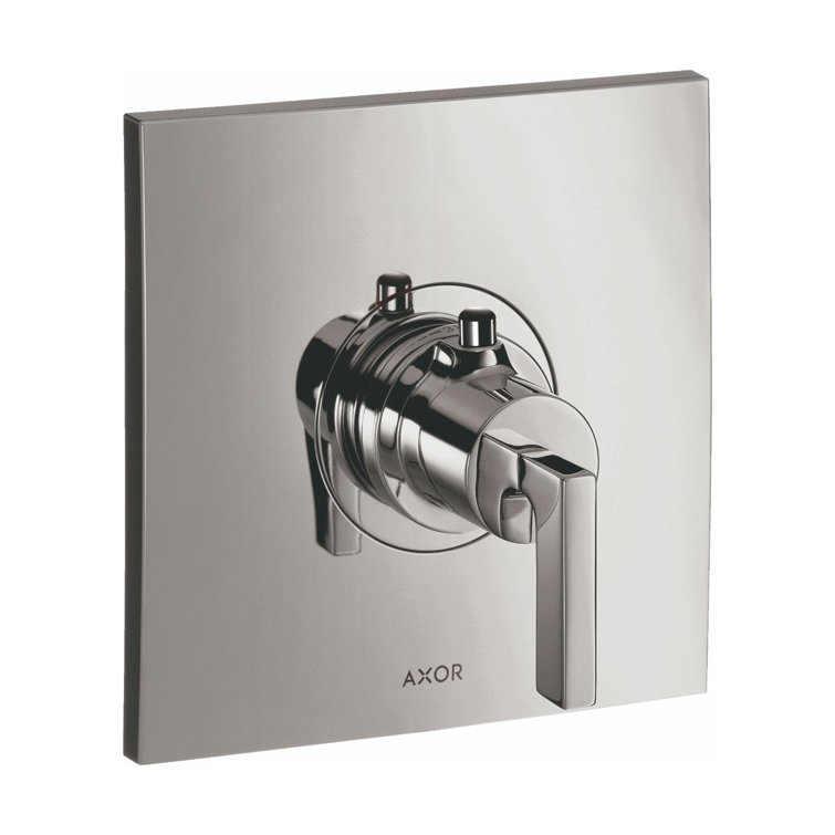 Axor Chrome Modern Thermostatic Shower Trim with Lever Handle
