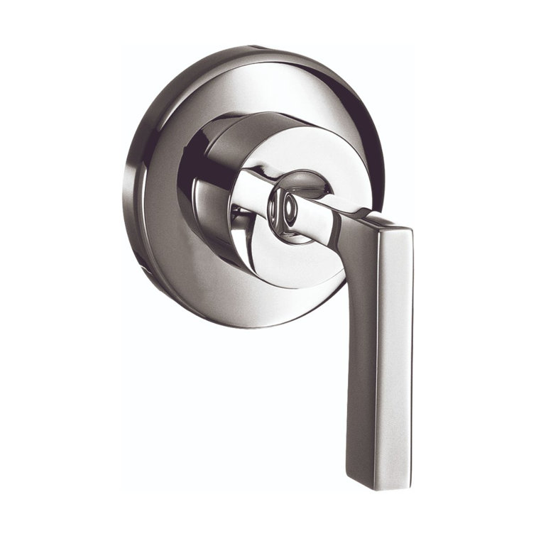 Chrome Modern Lever Handle Shower Trim