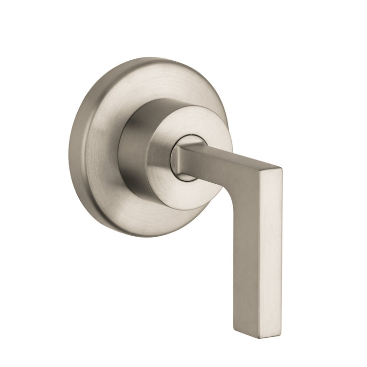 Brushed Nickel Modern Shower Lever Trim