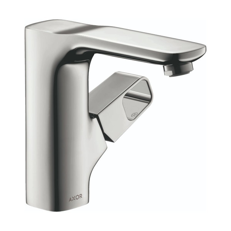 Chrome Single-Handle Modern Bathroom Faucet with Drain Assembly