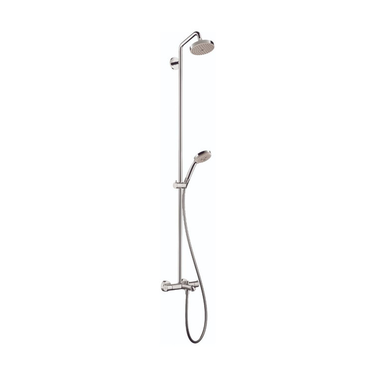 Chrome Adjustable Height Multi-Head Shower System