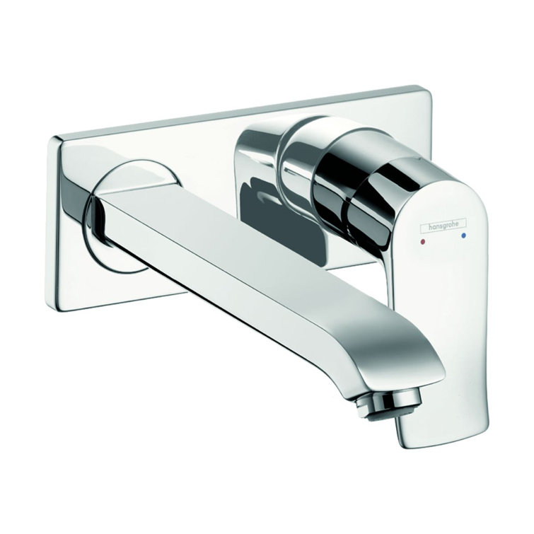 Chrome Wall Mounted Single Handle Bathroom Faucet