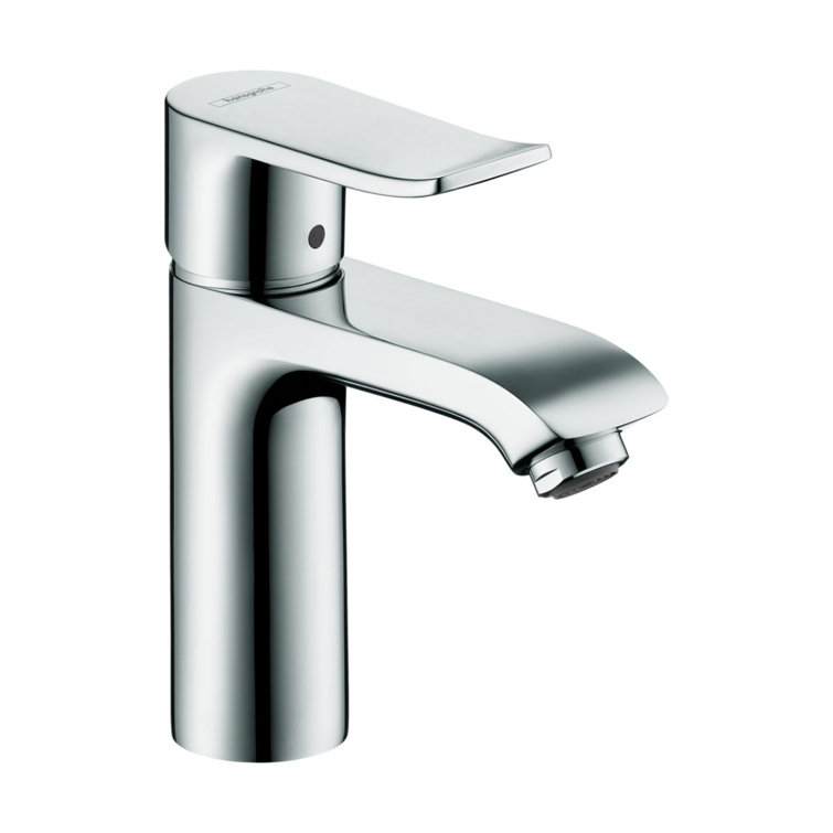Sleek Modern Chrome Single Hole Brass Bathroom Faucet