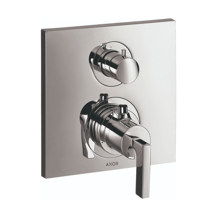 Axor Citterio Chrome Wall-Mounted Thermostatic Shower Trim