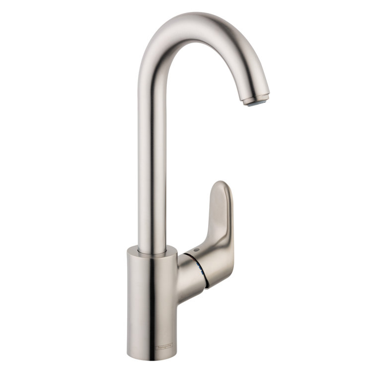 Steel Optik Stainless Steel Modern Bar Faucet