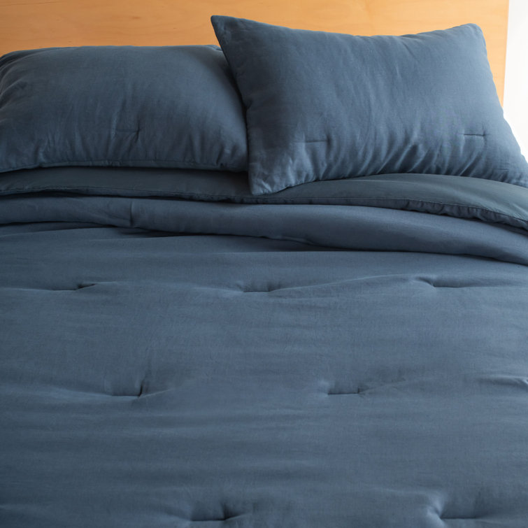Baltic Blue Twin Cotton Down Alternative Comforter Set