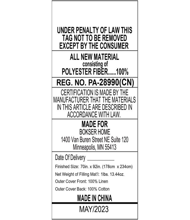 Twin Pebble Heather Cotton Down Alternative Comforter Set