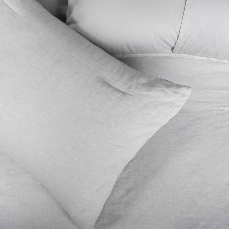 Twin Pebble Heather Cotton Down Alternative Comforter Set