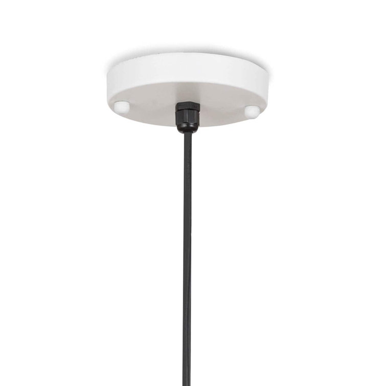 White and Gold Mini Bowl Pendant Light