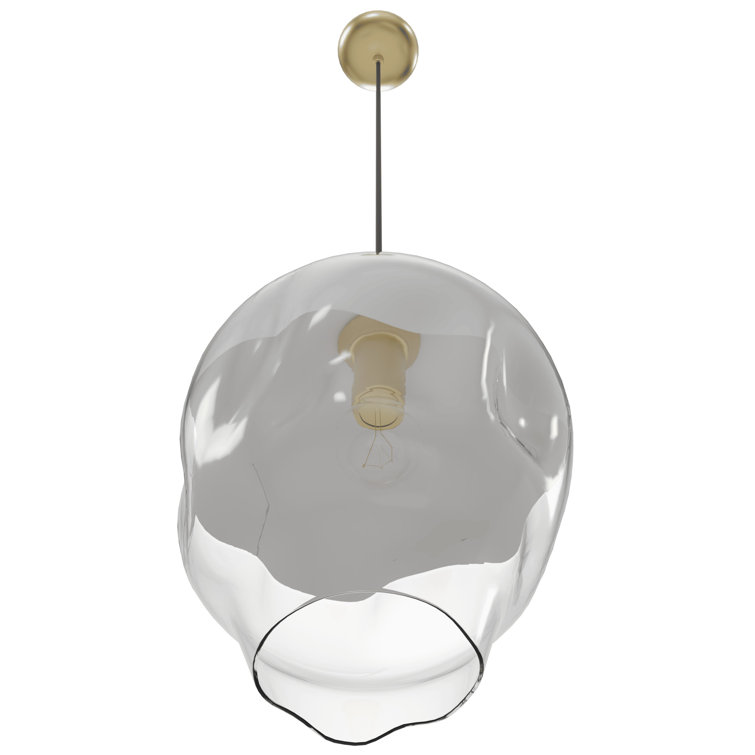 Fairfax Brushed Brass and Glass 7-Light Chandelier