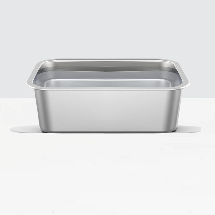 Large Clear Acrylic Elevated Trough Dog Bowl Feeder