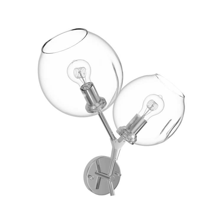 Fairfax Industrial Chic Dimmable Sconce in Matte Chrome