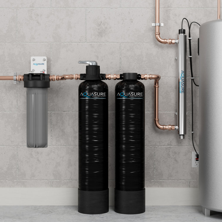 Serene Lite Black Whole House Water Filtration System