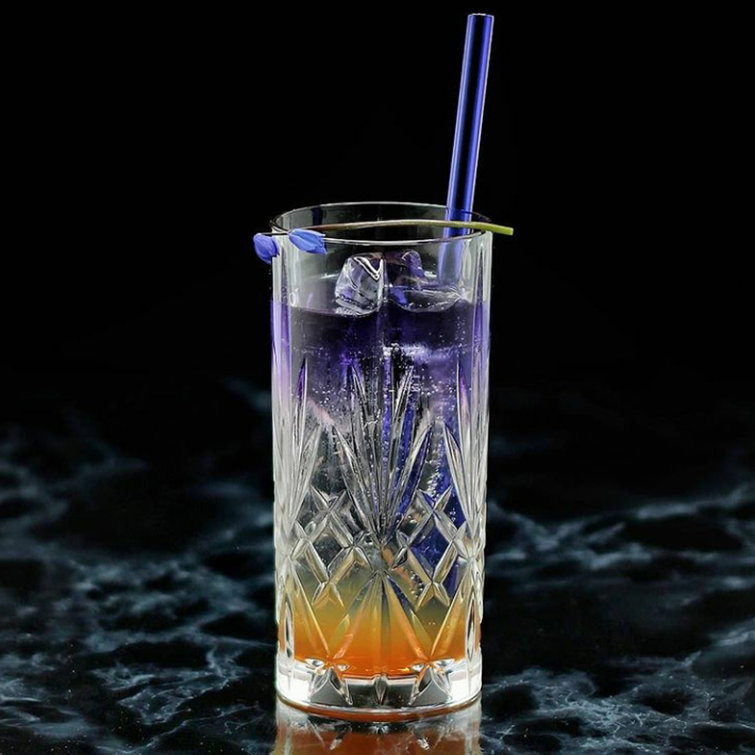 Tuscan Elegance 6-Piece Lead-Free Crystal Highball Glass Set