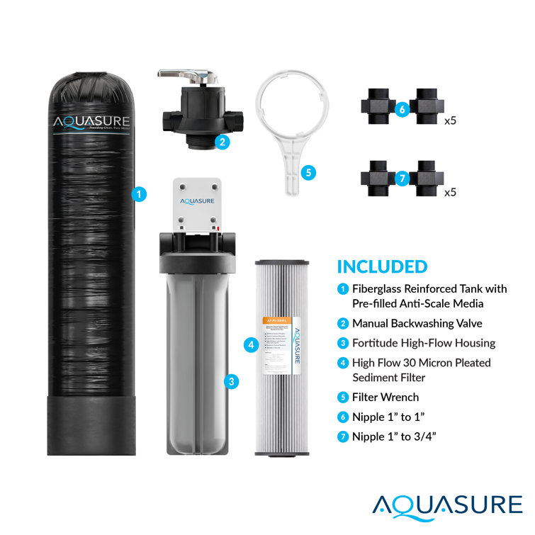 Fortitude Lite Black Whole House Water Filtration System