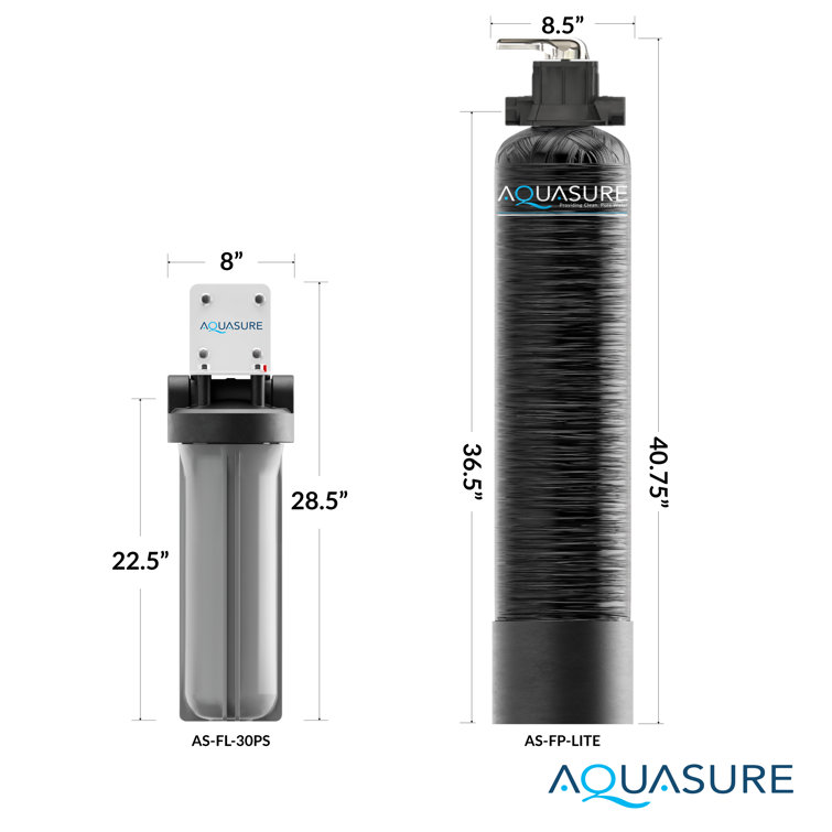 Fortitude Lite Black Whole House Water Filtration System