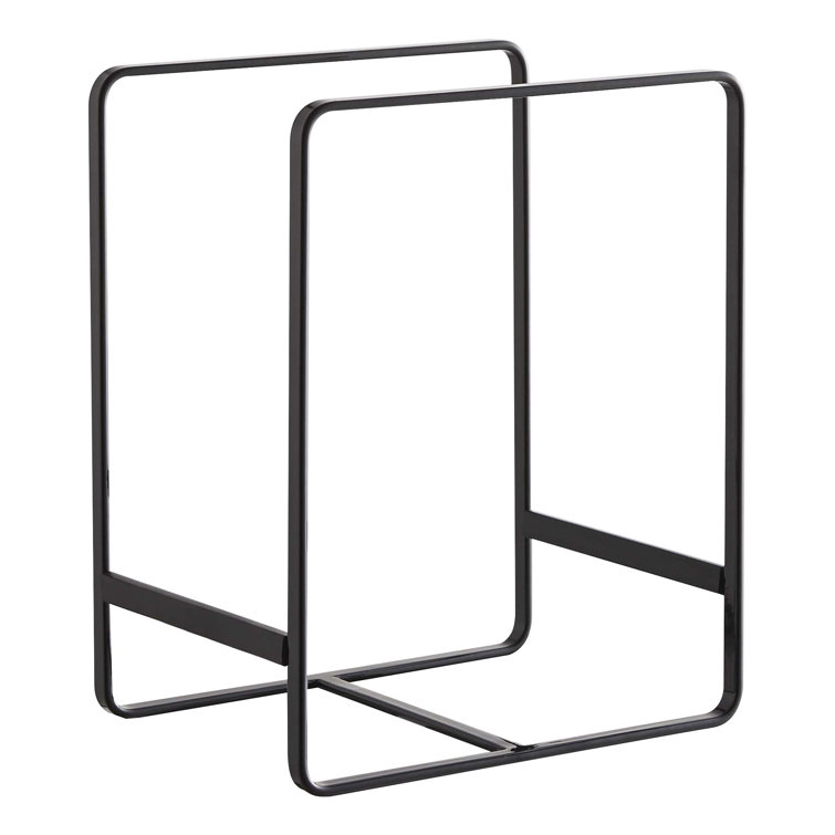 Large Black Steel Plate Holder Dish Rack