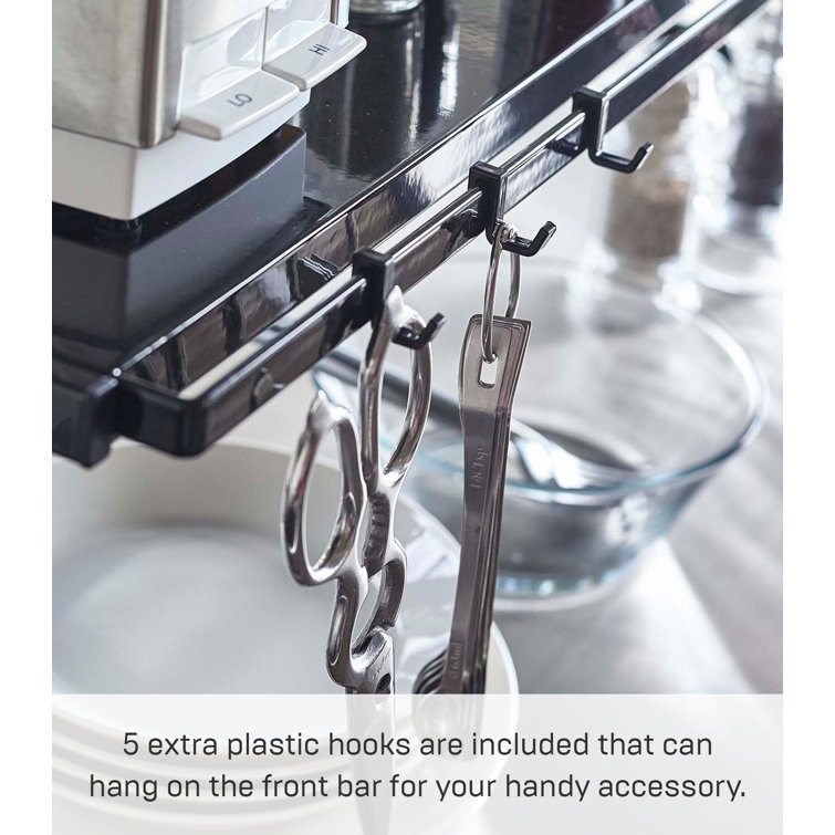 Modern Black Steel Expandable Kitchen Support Rack - Large