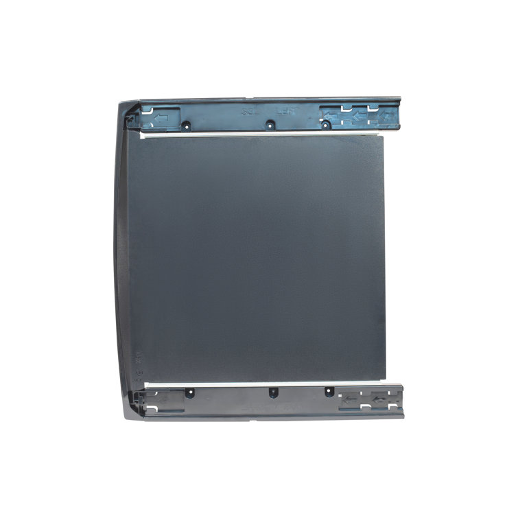Black Steel Laundry Stacking Kit with Sliding Shelf
