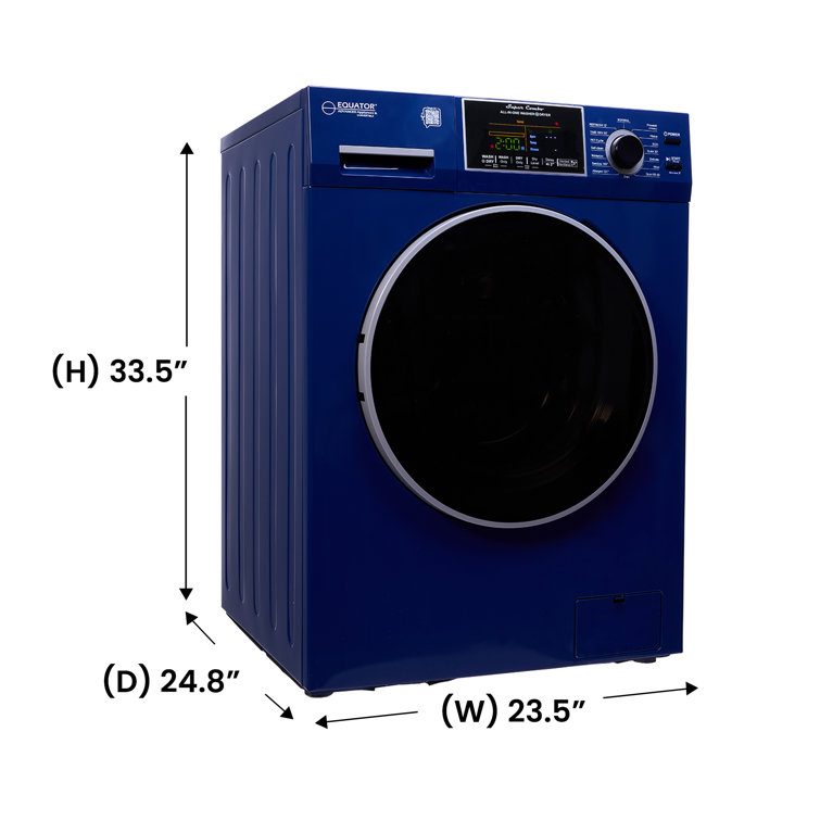 Blue 1.9 cu. ft. Electric Smart Washer-Dryer Combo