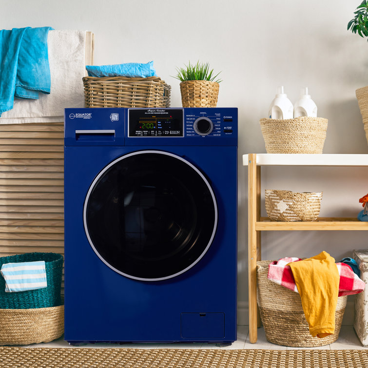 Blue 1.9 cu. ft. Electric Smart Washer-Dryer Combo
