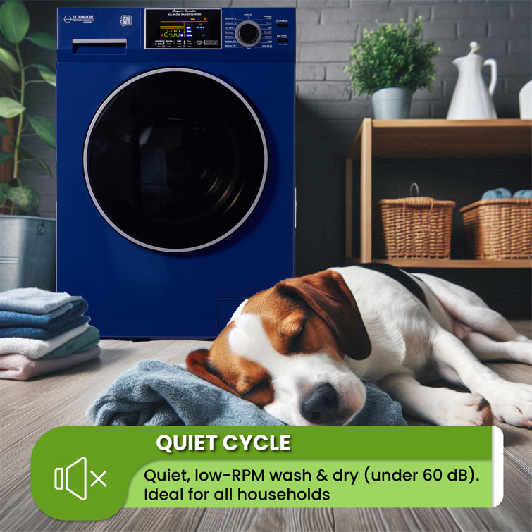 Blue 1.9 cu. ft. Electric Smart Washer-Dryer Combo