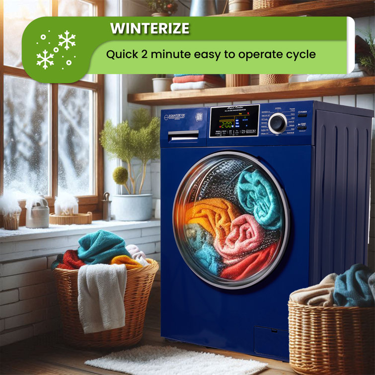 Blue 1.9 cu. ft. Electric Smart Washer-Dryer Combo