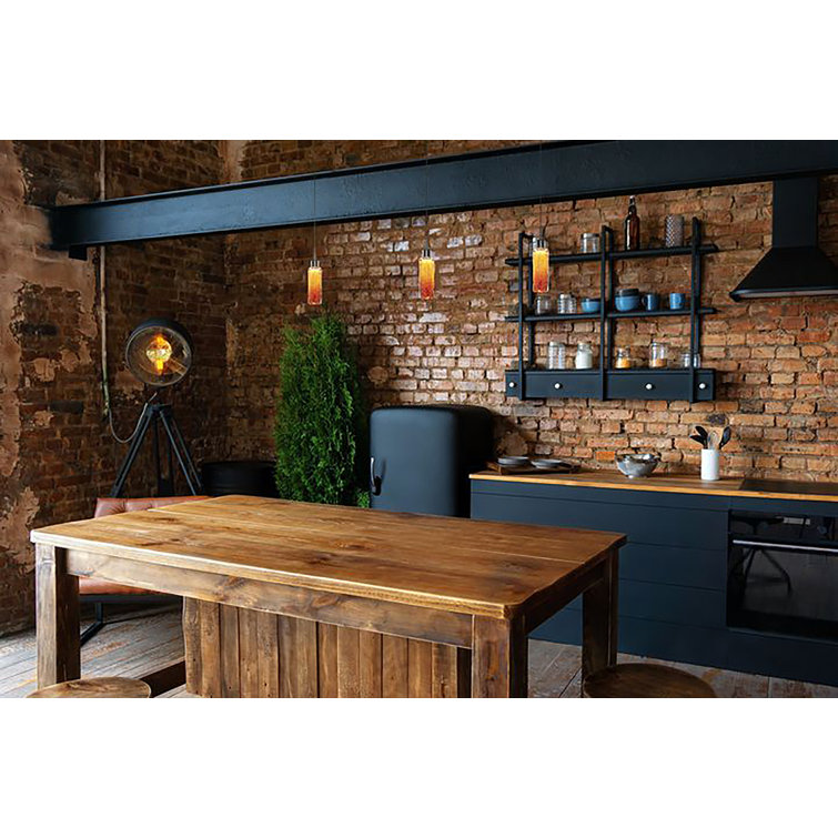 Mini Capella Matte Chrome LED Island Pendant with Amber Glass