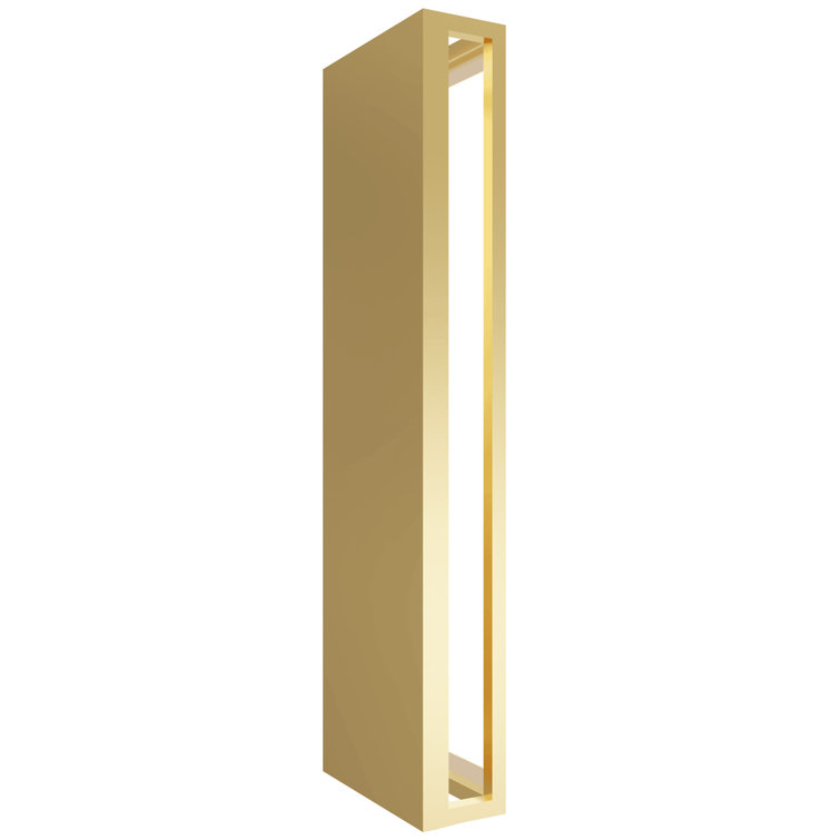 Park Avenue 17" Gold LED Modern Lantern Wall Sconce