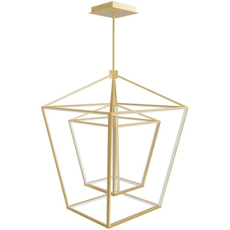 Park Avenue Gold LED Lantern Pendant Light