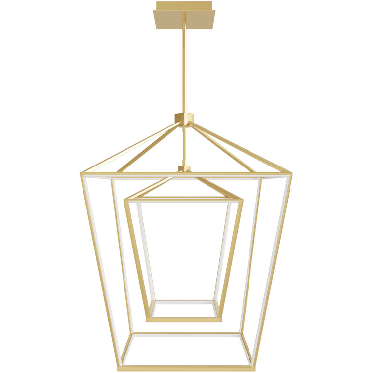 Park Avenue Gold LED Lantern Pendant Light