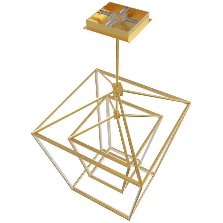 Park Avenue Gold LED Lantern Pendant Light
