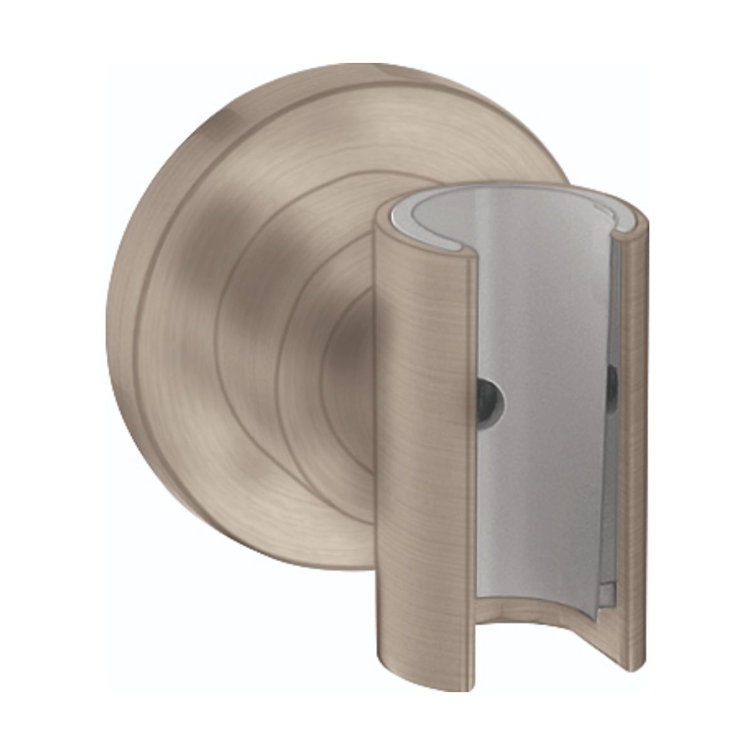 Contemporary Black Nickel Wall Mount Handshower Bracket