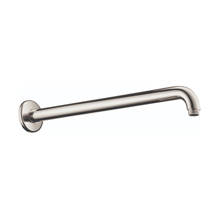Polished Nickel 15-Inch Modern Wall Shower Arm