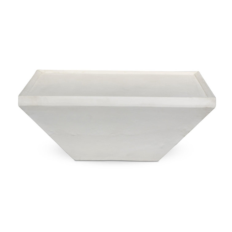 Matte White Aluminum Square Outdoor Coffee Table