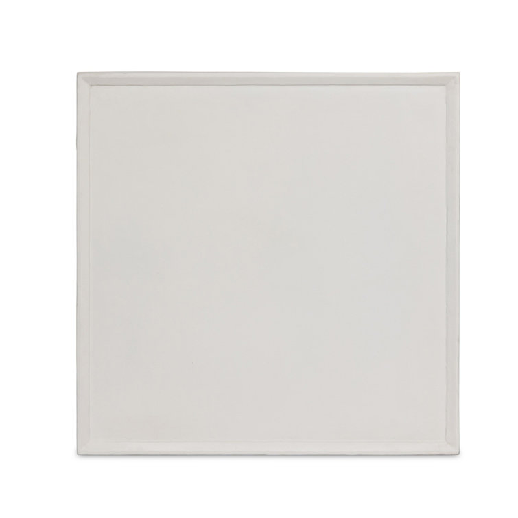 Matte White Aluminum Square Outdoor Coffee Table