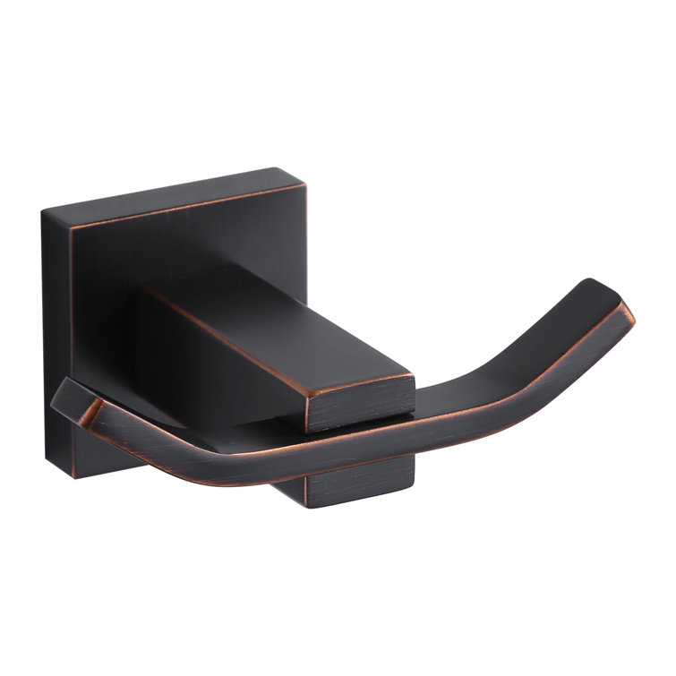 Oil Rubbed Bronze Double Wall Mount Towel Hook