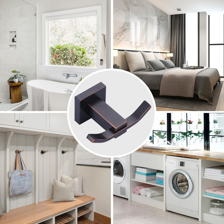 Oil Rubbed Bronze Double Wall Mount Towel Hook
