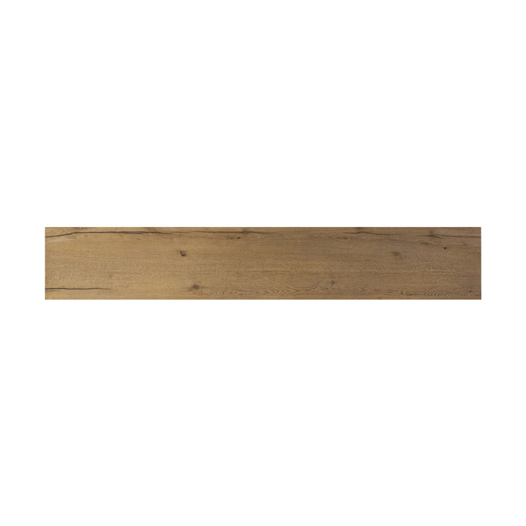 Worn Oak Solid Wood Media Console with Sliding Doors