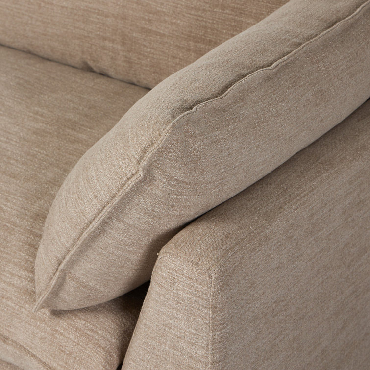 Laken Stone Flared Arm Polyester Blend Sofa