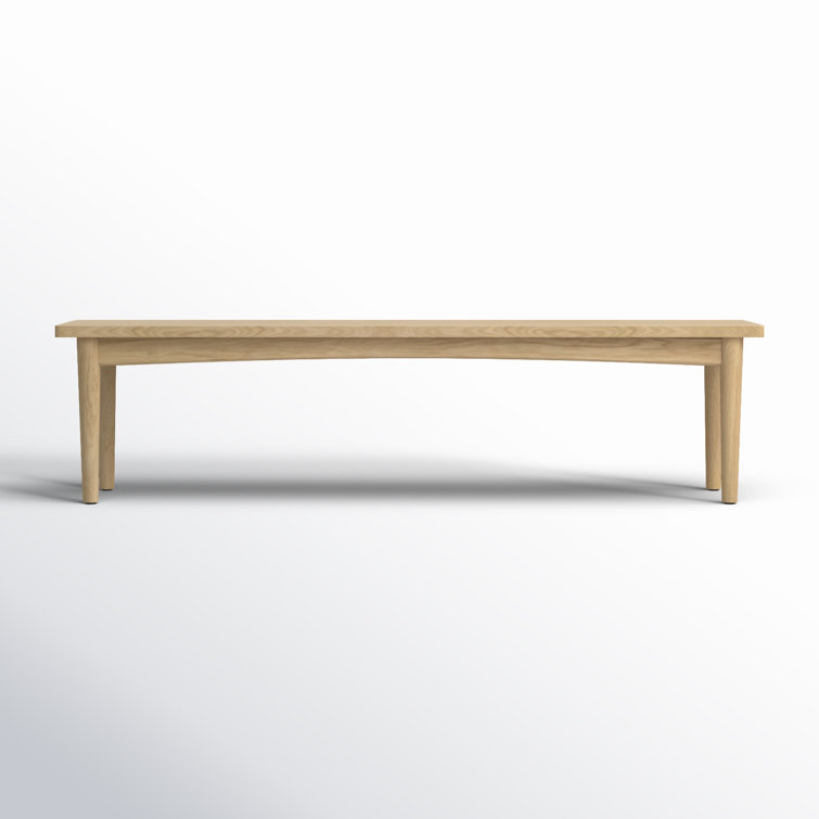 Lumina Natural Oak and MDF Dining Bench