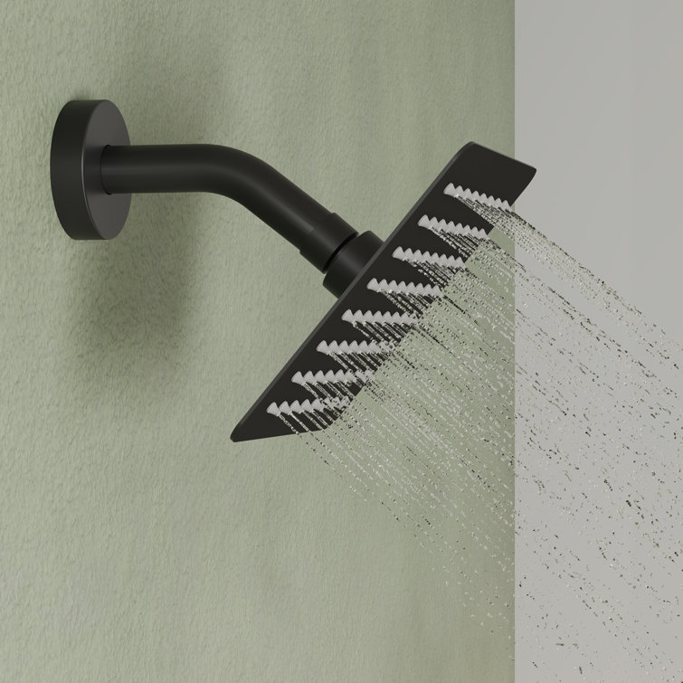 Matte Black Dual-Function Wall Mounted Shower System